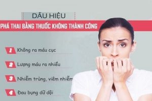 Dâu hiệu phá thai bằng thuốc không thành công