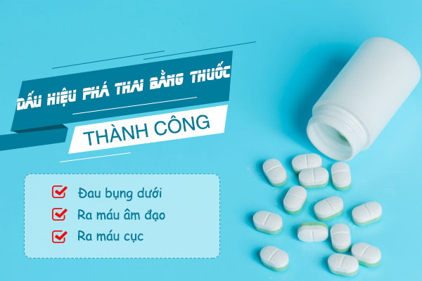 Dấu hiệu phá thai bằng thuốc tại Nhật thành công