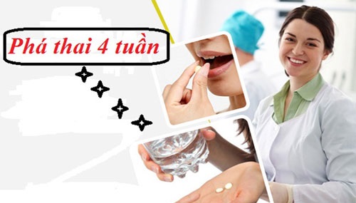 Thai 4 tuần phá bằng thuốc được không